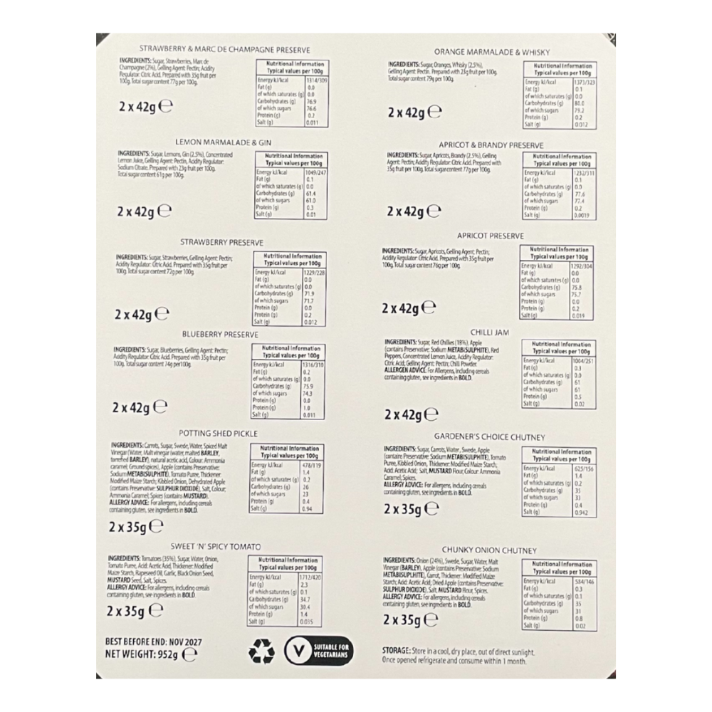 Gourmet Chutney Advent Calendar - Best Moments 24 Mini Jars of Luxury Chutney, Jam & Marmalade Advent Calendar Food Gift Hamper – Unique Christmas Hamper