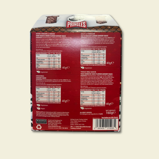 Pringles Festive Party Snack Pack – 4 Tube Gift Set