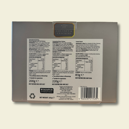 Luxury Chutney & Crackers Gift Set with Preserve Selection – Gourmet Food Hamper