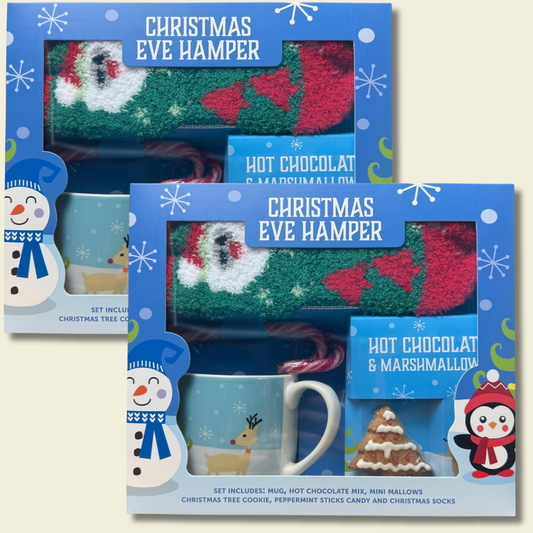 Christmas Eve Hamper – Mug, Hot Chocolate & Cosy Treats - 2 Pack