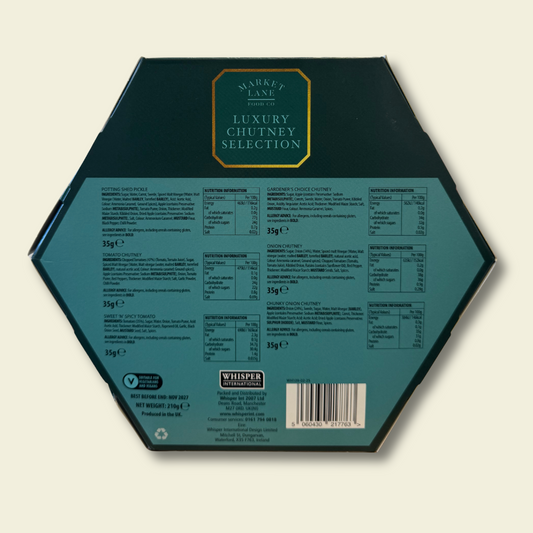 Market Lane Chutney Selection – 6-jar Gift Set - 35G Each