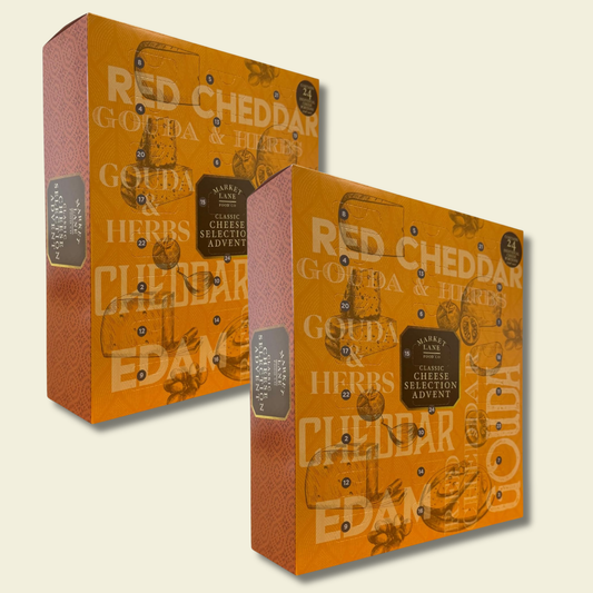 Cheese Advent Calendar – 24 Day Christmas Countdown - 2 Pack