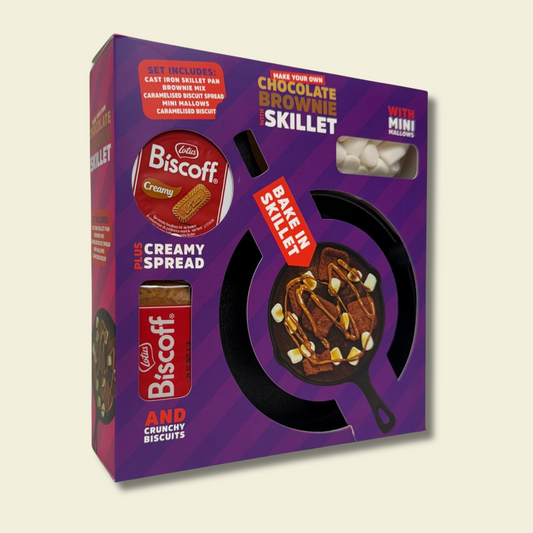 Make-Your-Own Biscoff Skillet Set – Brownie Kit with Pan & Toppings