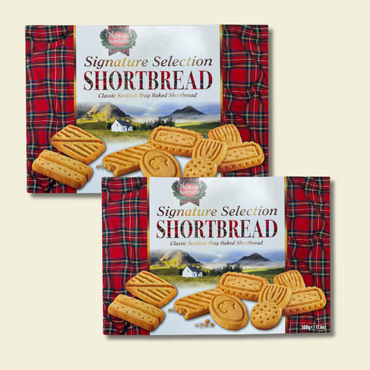 Highland Signature Shortbread twin pack – 2 x 500g Scottish gift tins