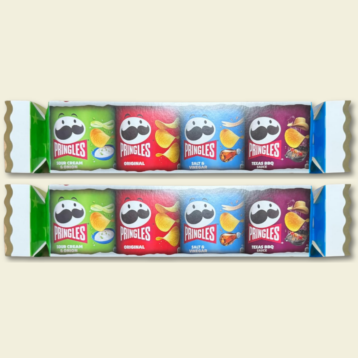 Pringles Christmas Cracker Gift Box – Snack Selection with 4 Flavours - 2 Pack