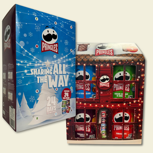 Pringles Advent Calendar & Festive House Gift Box – 24 Days Snack Selection